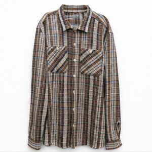 Jack & Jones Originals Plaid Flannel Overshirt Shacket XXL